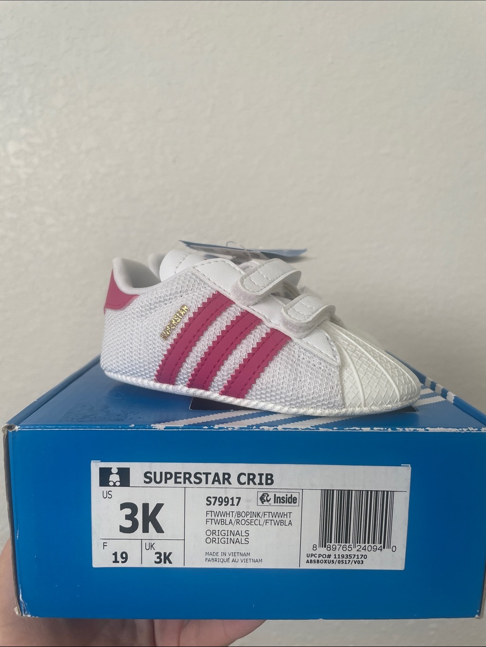 Adidas superstar crib shoes